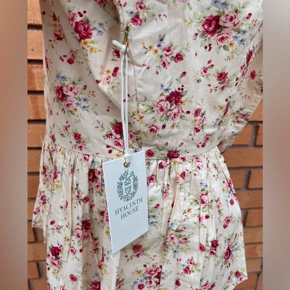 NWT Hyacinth House Floral Peplum Blouse Size XS - Picture 10 of 16